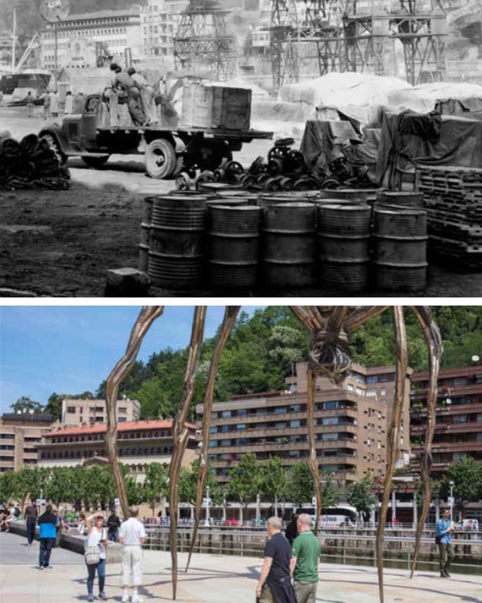 MuseoGuggenheim's tweet photo. Bilbo, Museoa iritsi aurretik eta ondoren. Nola aldatu garen! (gure funtsa galdu gabe).

Gaur, Bilboko eta itsasadarreko paisaia nola aldatu den hobekien erakusten duten ikuspegietako batzuk ekarriko dizkizuegu gogora 😉

Argazki-bikote hauetatik, zein duzu gogokoen? https://t.co/bHmaYrdT8t