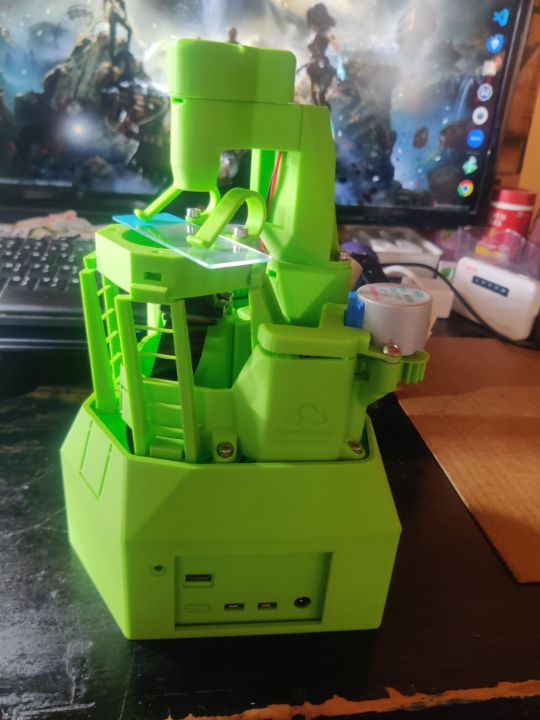 Open flexure microscope. I still haven't got to add better lenses. So happy that all you need is an Allen key to adjust components