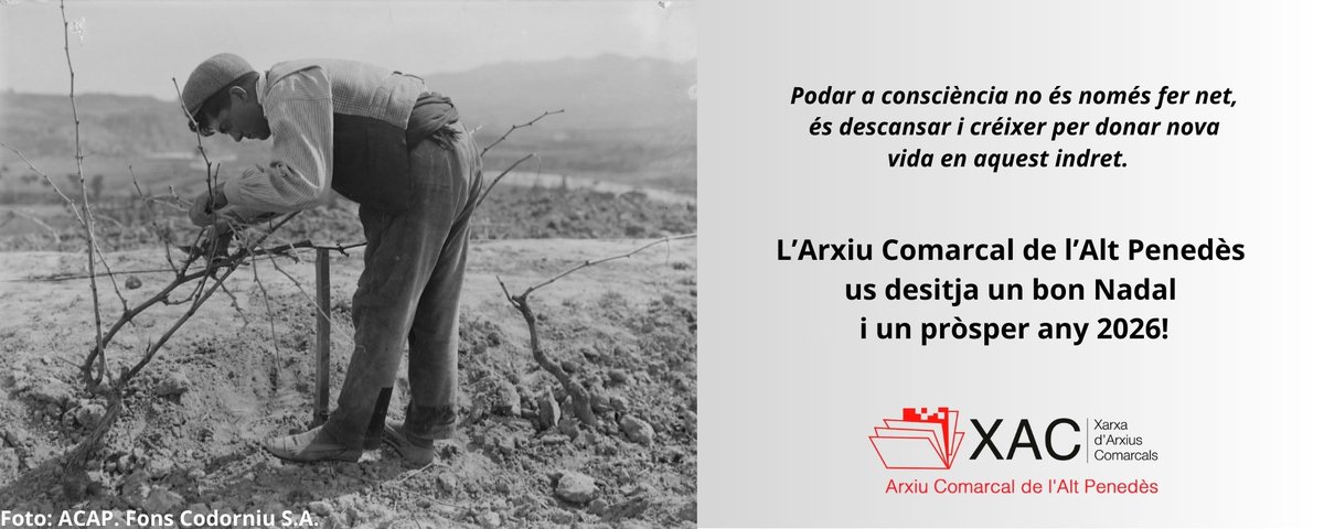 🎄Bon Nadal i pròsper any 2026! 🌟
L'Arxiu marxa de vacances però tornem el dia 5 de gener
xac.gencat.cat/ca/llista_arxi…