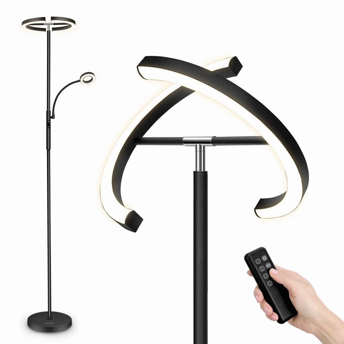 DecoredHomes's tweet photo. FIMEI Split Floor Lamp with Reading Light, Modern Bright LED Rotatable Standing Lamp with Stepless Dimming and 3000K-6000K Color Temperature for Living Room Bedroom Office, Touch and Remote Control

 Rating ⭐ : 4.7
 Check Amazon price >> 🔗 : https://t.co/3UWAP508Y3 https://t.co/li7wHifgaD