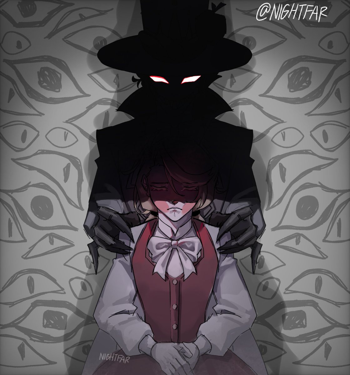 _NIGHTFAR_'s tweet photo. #LuciferMorningstar #CharlieMorningstar #HazbinHotel 
A shot so hard I gotta draw it https://t.co/BqnrX4qXuL