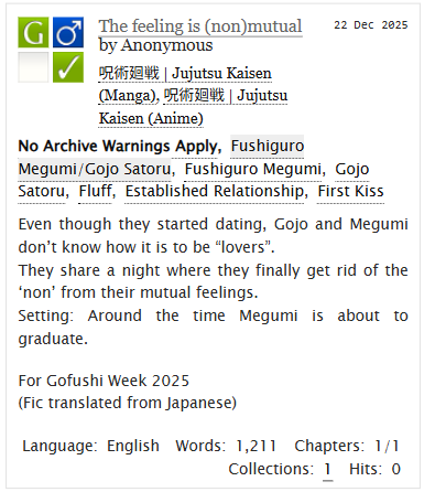 skkcoffee's tweet photo. For #GoFushiWeek25 Free day
Short fluff for #gofushi💙💚

🔗https://t.co/wSzr6Ps933 https://t.co/iw99sspeNk
