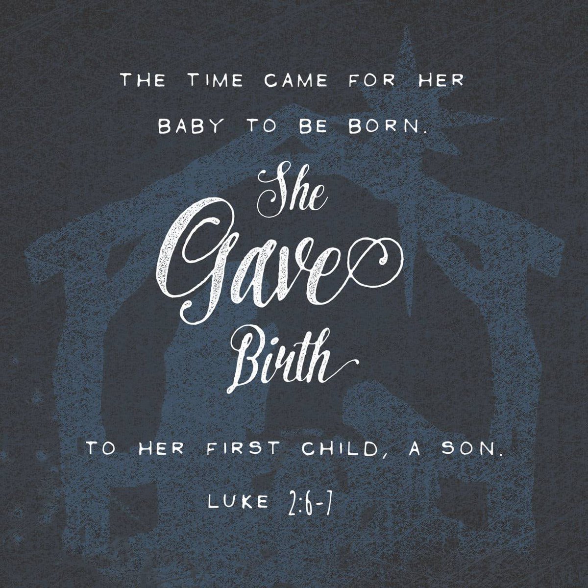 Rochide's tweet image. Luke 2:7 NLT
[7] She gave birth to her firstborn son. She wrapped him snugly in strips of cloth and laid him in a manger, because there was no lodging available for them.

bible.com/bible/116/luk.…