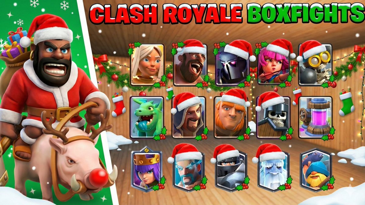 dontrexFN's tweet photo. THE CLASH ROYALE PVP BOXFIGHT IS HERE!❄️

📍7673-8887-8910

🏆Get ready for the holidays with  new update!
 
✨NEW Superpowers  ALL WEEKS

🎅Christmas Vibes and snowy atmosphere.
 
🎮Maximum Fun to play with your friends!

#Fortnite #Boxfight #FortniteCreative #ClashRoyale https://t.co/Fa3jj8AL3S