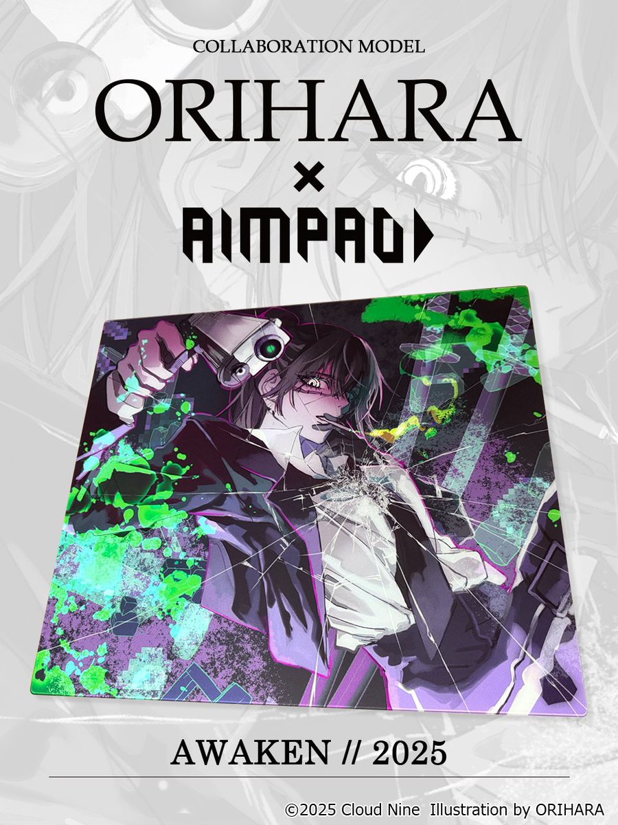 ORIHARA × AIMPAD
AWAKEN // 

Now available.
↓　↓　↓　↓　
a5onlinestore.com/products/glass…

#ORIHARA #ゲーミングデバイス #マウスパッド #AIMPAD