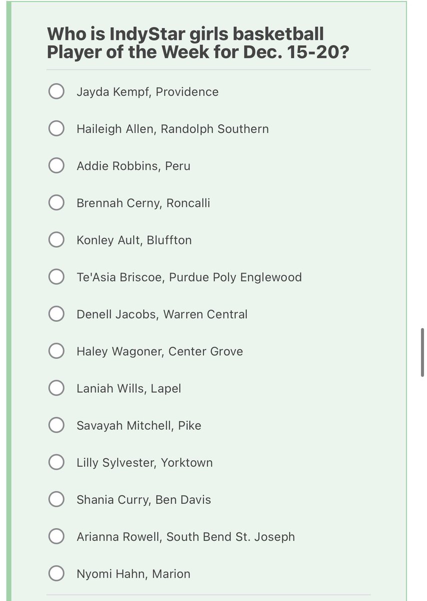 Brian_Haenchen's tweet image. Players of the Week time! Vote early. Vote often. Vote by noon Friday.

🗳️: indystar.com/story/sports/h…