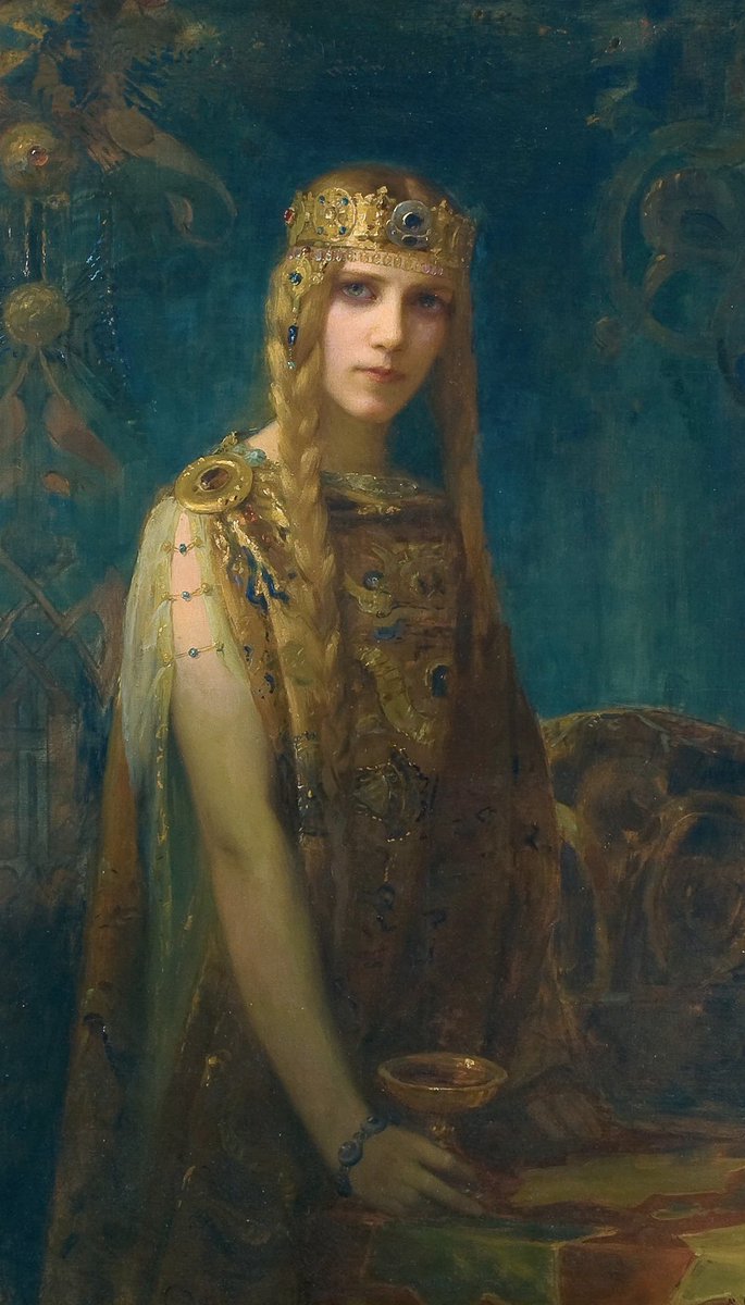 SeekAfterBeauty's tweet image. Isolde, The Celt Princess (1911), by Gaston Bussière