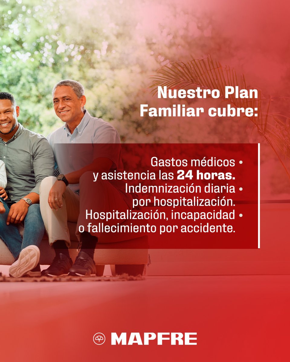 La protección también se comparte en familia.

Conoce más sobre nuestros productos en mapfrebhd.com.do, o escríbenos directo a WhatsApp (809) 549-7424.

#MAPFRE #CuidamosLoQueTeImporta