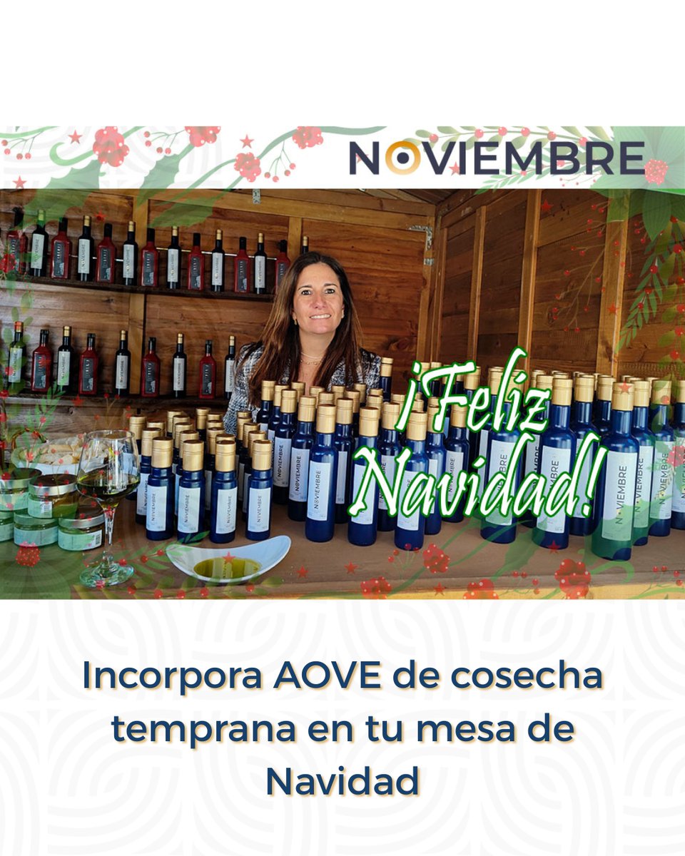 ✨ En Navidad, cada detalle cuenta…
Y hay uno que puede transformar tus platos en recuerdos inolvidables: nuestro AOVE de cosecha temprana 🫒

👉 Descubre cómo hacer que tu mesa brille con AOVE Noviembre en nuestro blog.

#NavidadConSabor #AOVENoviembre #FelicesFiestas