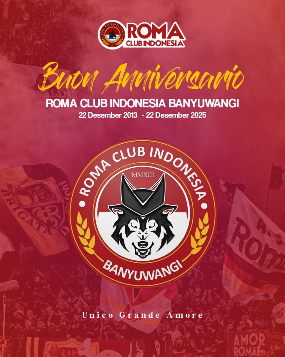 𝓑𝓾𝓸𝓷 𝓒𝓸𝓶𝓹𝓵𝓮𝓪𝓷𝓷𝓸
Roma Club Indonesia Banyuwangi 💛❤️
.
.

#romaclubindonesia
#romaclubbanyuwangi
#unicograndeamore