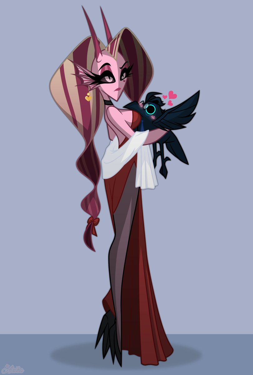 🧜‍♀️ "Yes, this bird is my husband... Why do you ask?"

Derpy birb husband just wants to be close to his siren mermaid wife~ 🩷💙
He will peck if you approach his wife! 💢

Edbirb belongs to <a href="/AGrumpyBirb/">♤ 𝐄𝐝𝐰𝐚𝐫𝐝</a> 
#HazbinHotelOC | #HelluvaBossOC | #HHOC | #HBOC | #OC