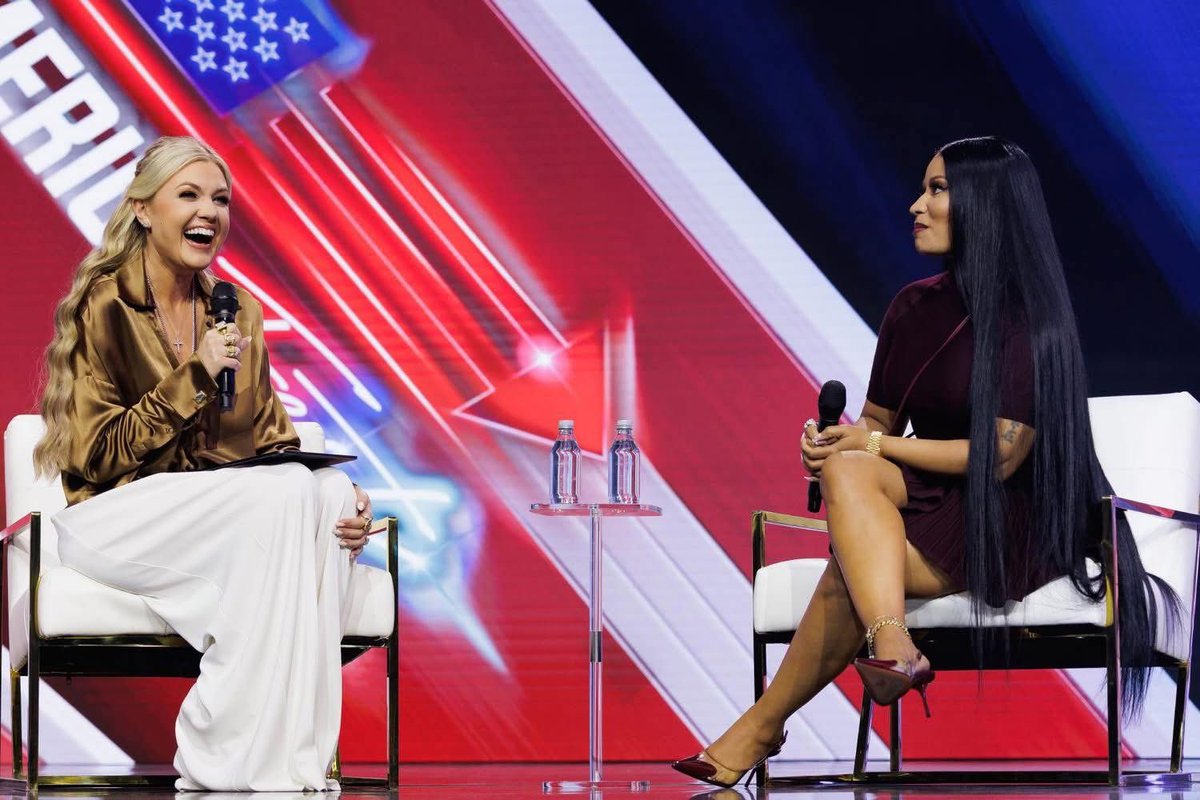 EastEndJoe's tweet image. A former stripper, married to a registered sex offender who had sex with a minor, and is not even a US citizen. Praising Trump and Vance. 
But tell me more about those family values they preach at TPUSA. 🤔