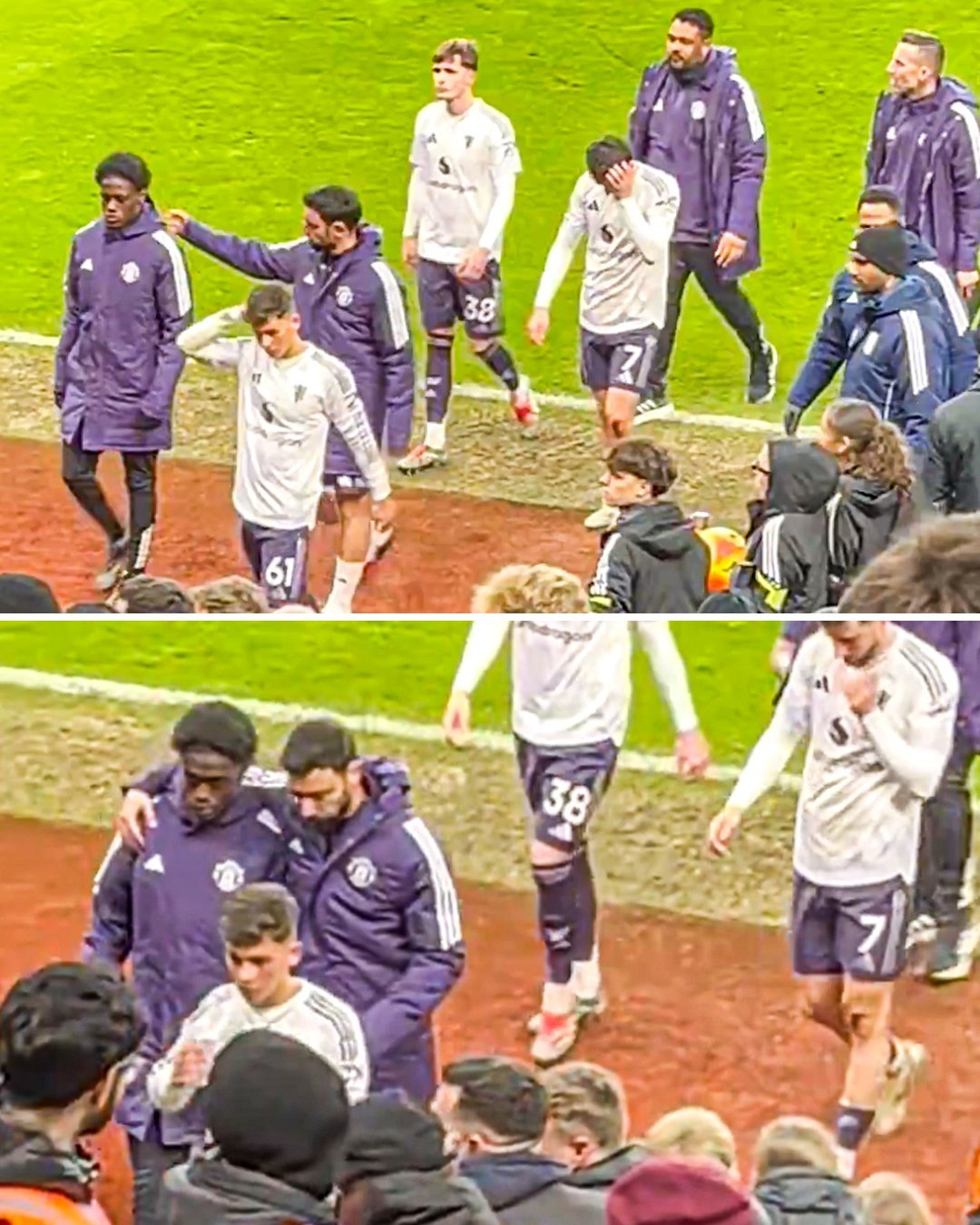 الطريقة التي واسى بها برونو فيرنانديز اللاعب الشاب بنديتو مانتاتو بعد أن لم يشارك خريج الأكاديمية في أول ظهور له مع مانشستر يونايتد. قائد حقيقي 