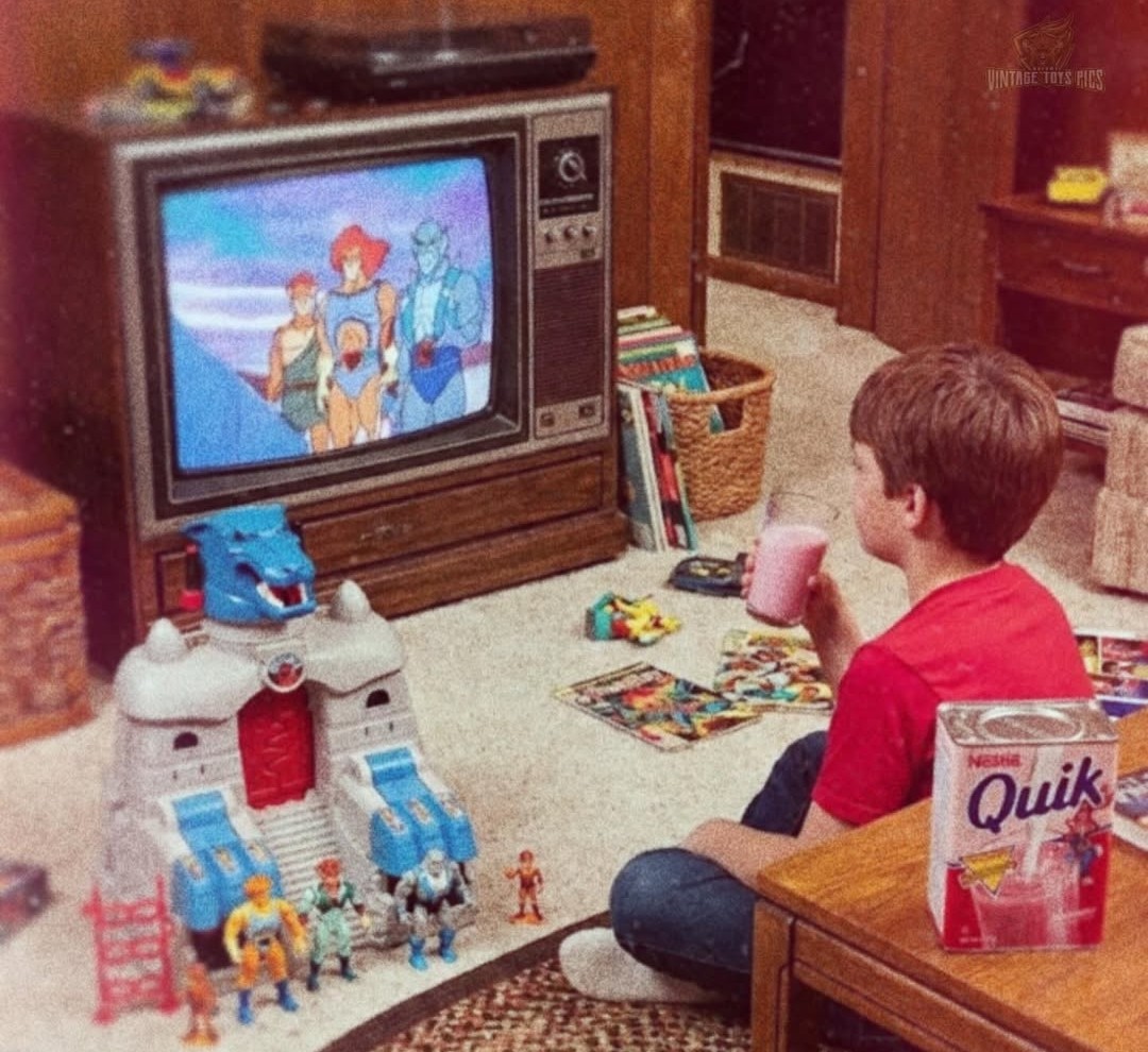 School is out for Christmas break, cartoons are on and mkm has some strawberry Quik ready to go. It didn't get much better than this.
