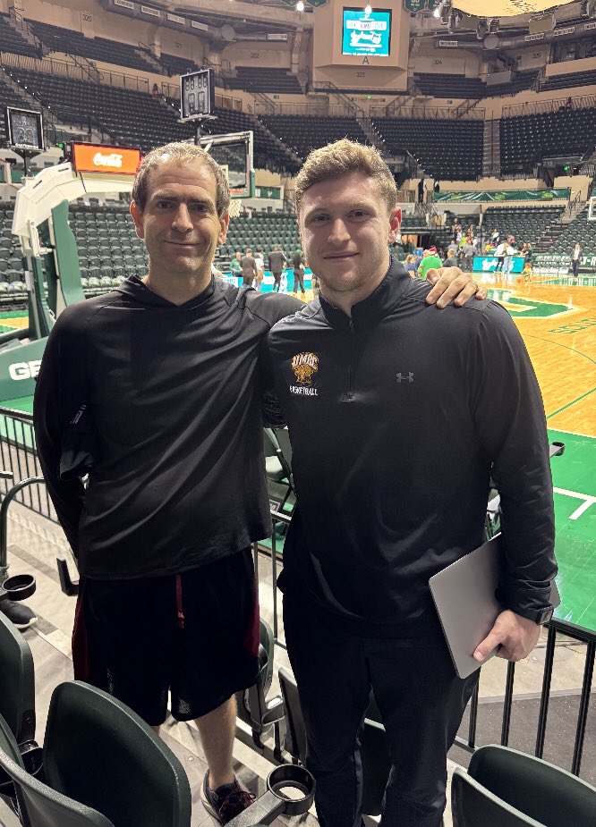 BillyClapper's tweet photo. Our @sideline_cancer basketball team playing in @thetournament has brought friendships I cherish and thankful for that! 

Yesterday got to see @GabeMaturo and his UMBC play. Great to share some experiences together along the journey of life. https://t.co/HUjBOliutg