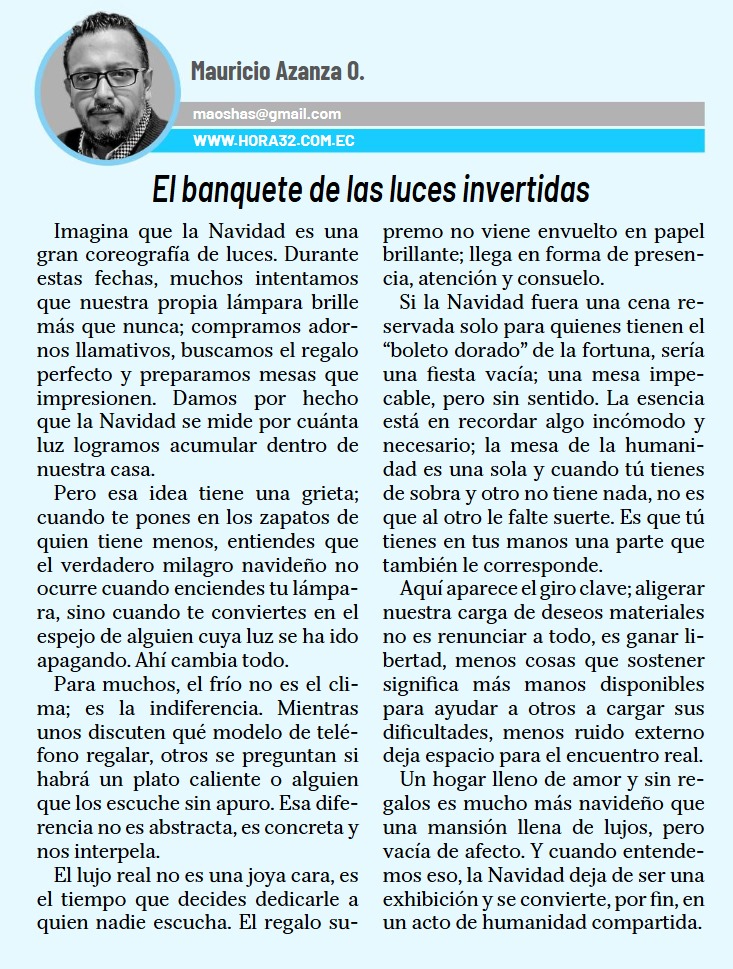 El banquete de las luces invertidas
issuu.com/hora32/docs/ho…