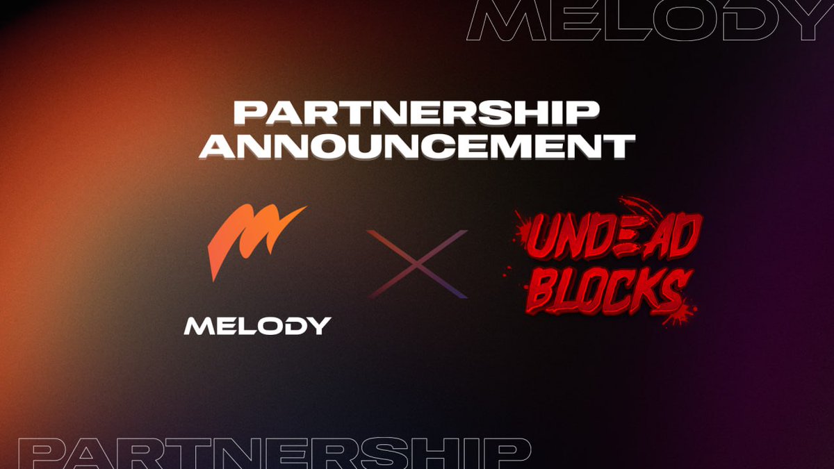 MelodyAssets's tweet photo. Thrilled to announce our deep partnership with @UndeadBlocks 🧟‍♂️🎮

@UndeadBlocks is a leading Web3 zombie FPS where players fight, survive, and earn across immersive on-chain arenas.

Together, we’ll explore how music RWA and Web3 gaming can evolve side by side and reinforce each other—opening up new forms of ownership, expression, and on-chain experiences for communities around the world. 🎵