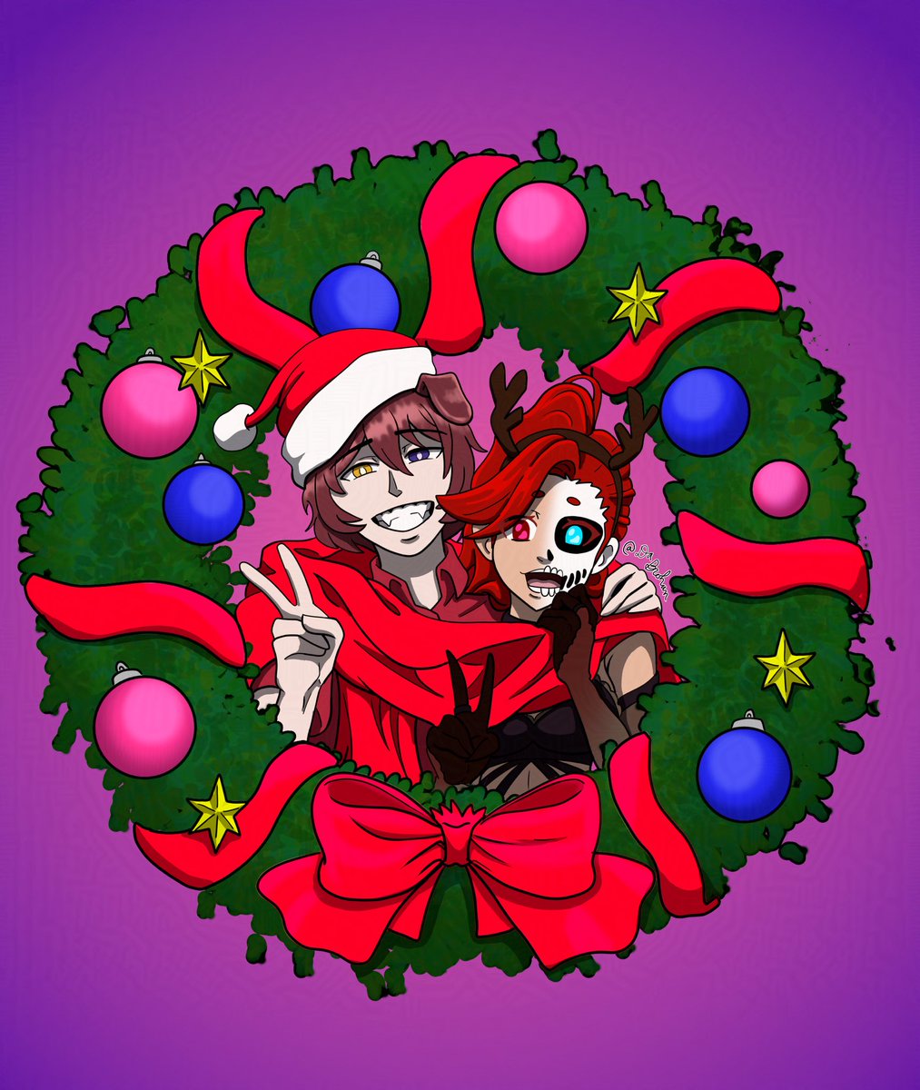 Wishing everyone a happy holidays ft <a href="/FendVT/">Fend</a> 

🎨 by <a href="/Da_Brohan/">DaBrohan best eepy boy</a>
