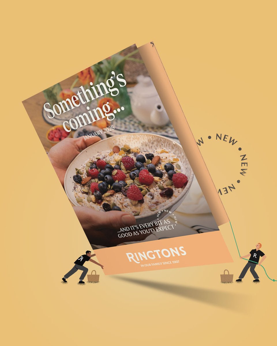 Ringtons's tweet image. Something delicious is coming this January to stir up your mornings… and it’s every bit as good as you’d expect. Get ready. Breakfast by Ringtons is coming…