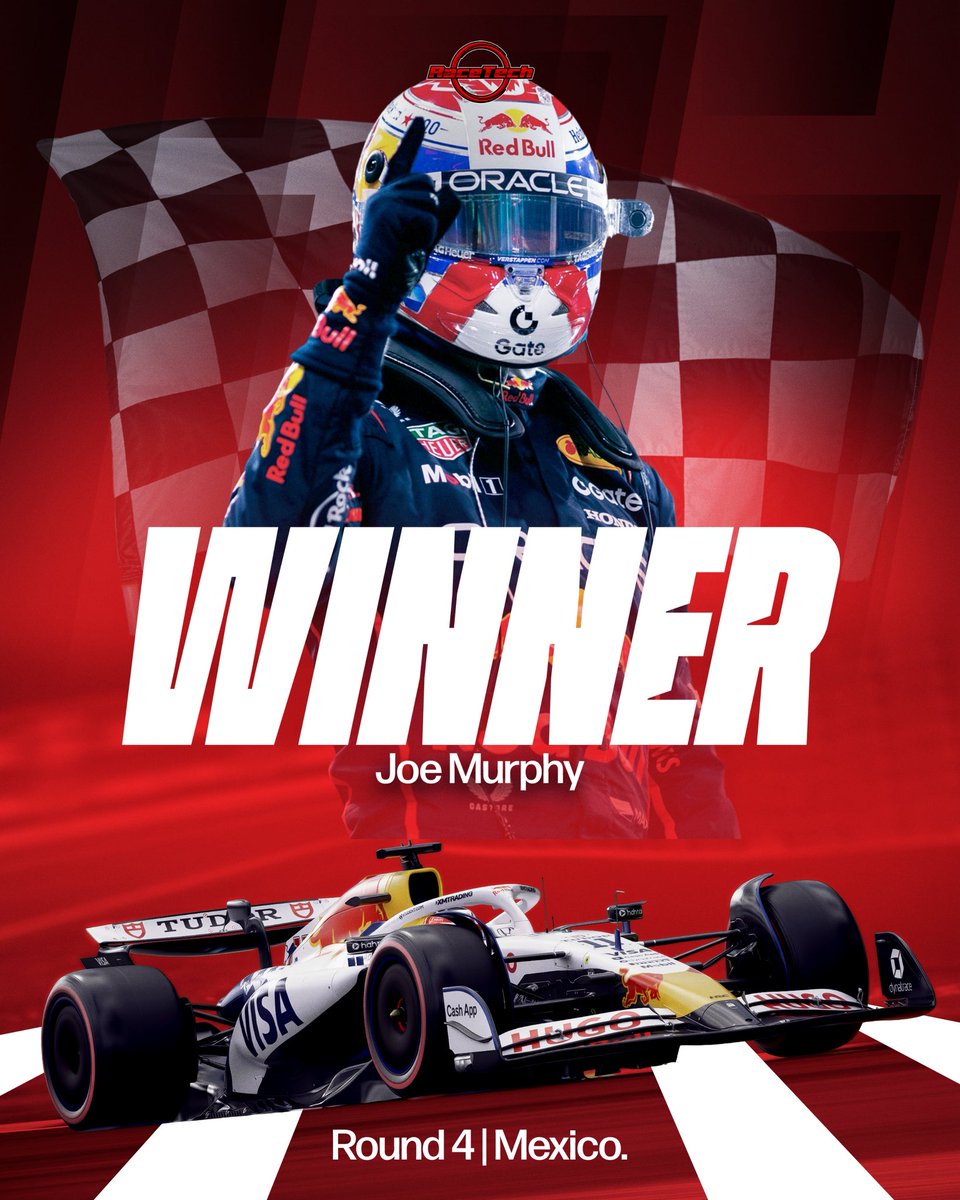 RaceTechSim's tweet image. Race Winner | Round 4 Mexico 🇲🇽 

@BRT_JM13RPHY takes his maiden RaceTech win 🤯👏

@Shanaka_Clay finishes second securing a dominant 1-2💥💥

The result that changes EVERYTHING…
@ShazooCedars now lead the championship 🔝🔥

#RaceTech