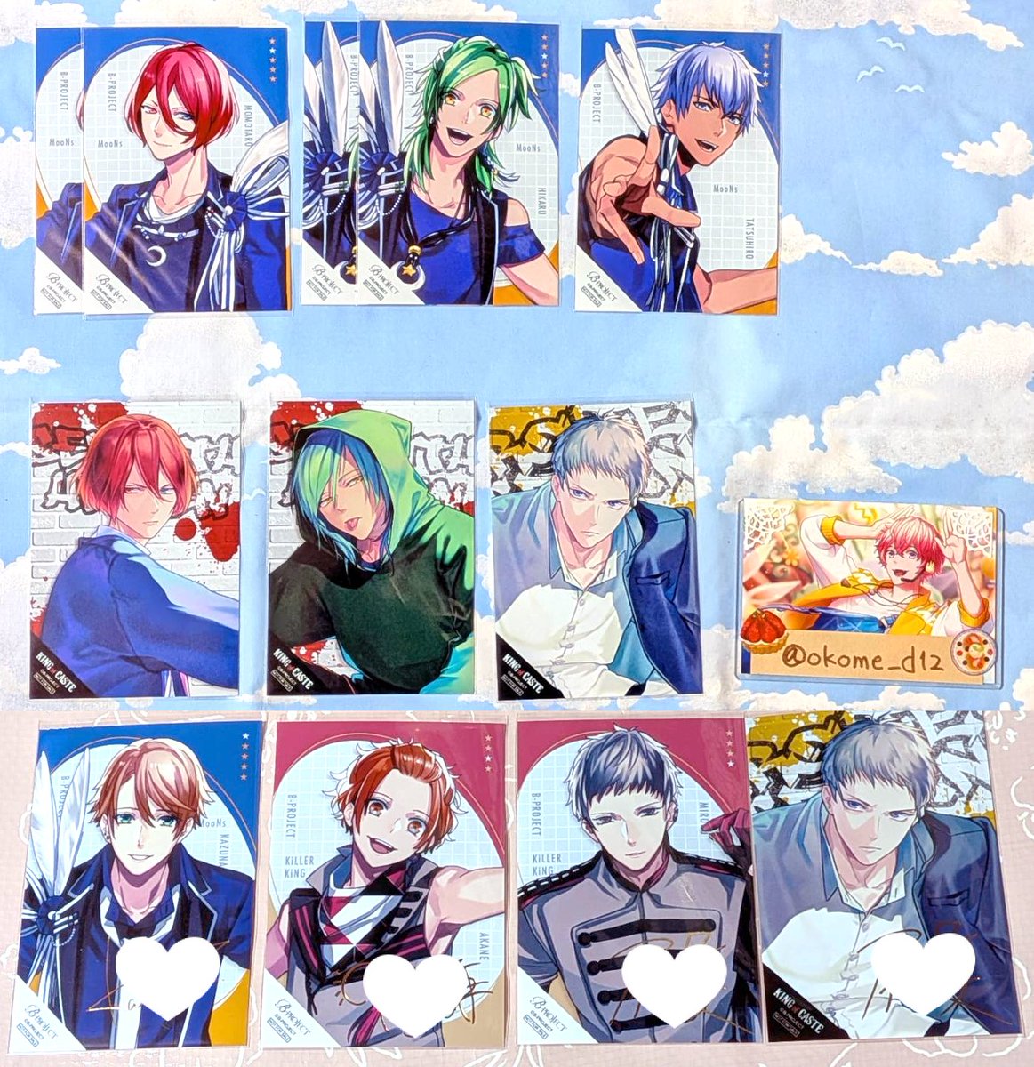 交換 】Bプロ B-project 10th ポプア サイン ブロマイド ▽譲 音済、王