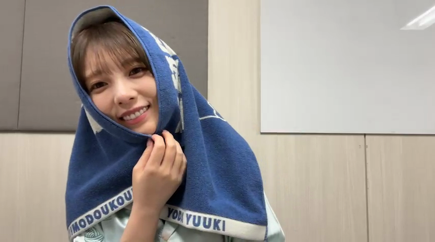 タオルのスクショタイムをやる為に復活した与田ちゃん笑💕 #yodatalk