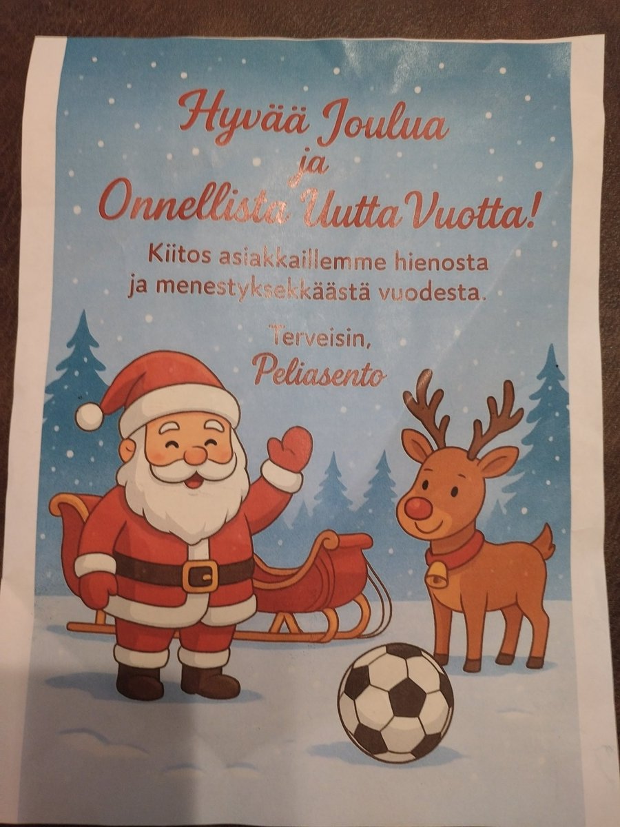 On aika kiittää.
Suurkiitos kuluneesta vuodesta asiakkaille, yhteistyökumppaneille, seuraajille ja ystäville ⚽
Maailman upein laji todisti myös tänä vuonna, että tämän lajin ympärillä on mahtavia ihmisiä. 
Hyvää joulua ja parempaa uutta vuotta!