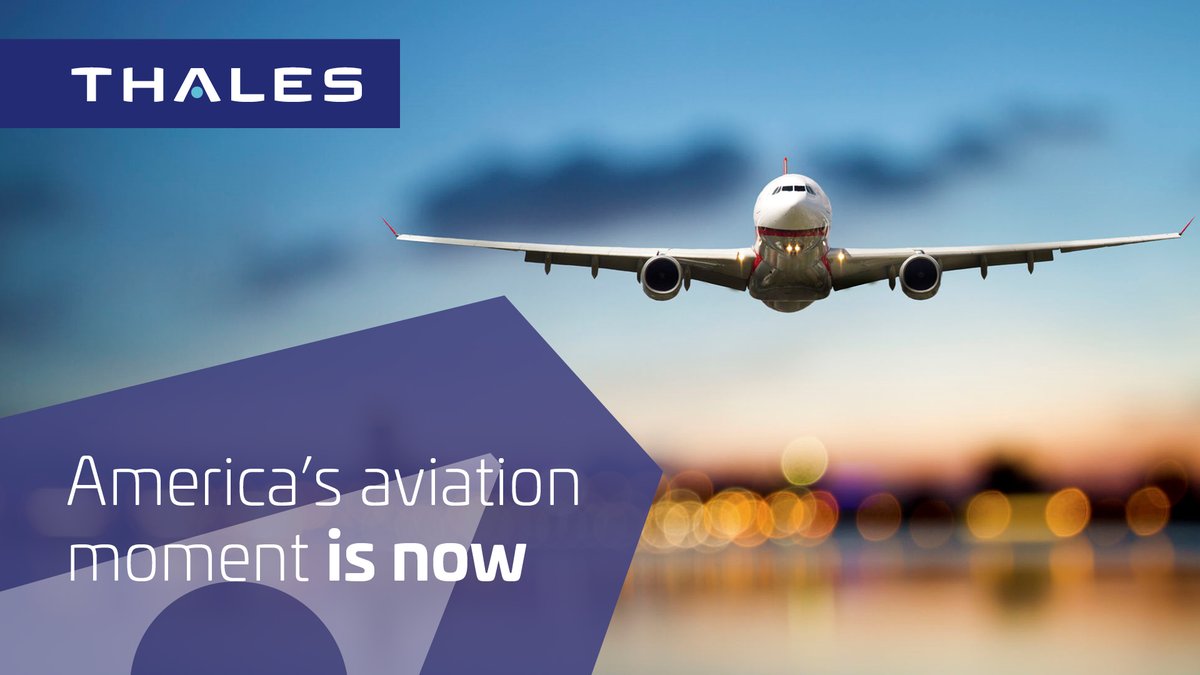 Thales has the products, experience and expertise to execute now and meet the demands of growing air traffic.

Thales has the technology to execute now… and America’s aviation moment is now.

➡️ thls.co/cxLx50XvCe3