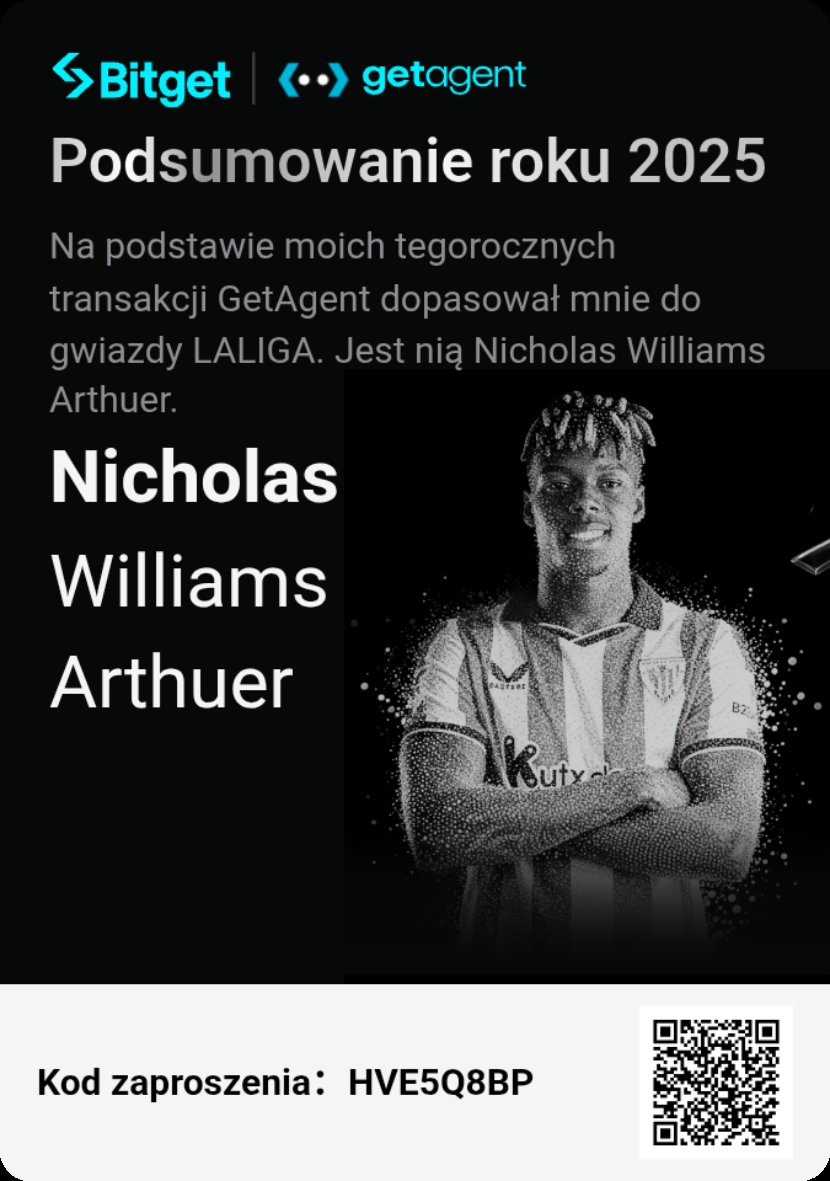 Na podstawie moich tegorocznych transakcji GetAgent dopasował mnie do gwiazdy LALIGA. Jest nią Nicholas Williams Arthuer.
bitget.com/pl/activity-hu…