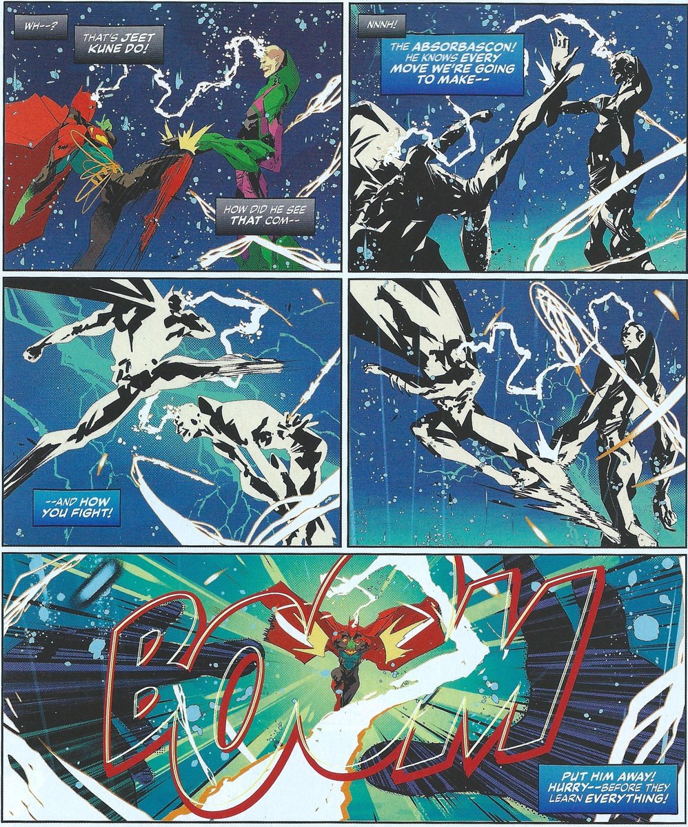 My review of World's Finest #46:
comicboxcommentary.blogspot.com/2025/12/review…
Fun middle chapter buoyed by fantastic <a href="/Agutierrezart/">Adrián Gutiérrez</a> art making this feel like a DC/DBZ mashup.
High octane battles with fusion fighters!
Too fantastic!