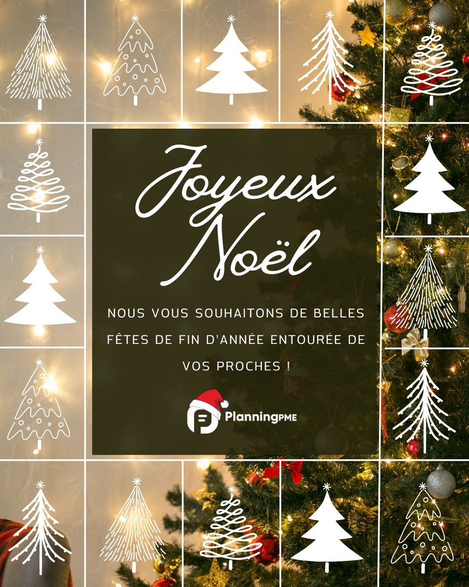 ✨Joyeux Noël &amp; belles fêtes de fin d’année !
Toute l’équipe PlanningPME remercie chaleureusement ses clients pour leur confiance tout au long de l’année 🤍 C’est grâce à vous que nous avançons chaque jour avec autant d’envie et d’engagement.🎅🎁
#JoyeuxNoël #Merci #PlanningPME
