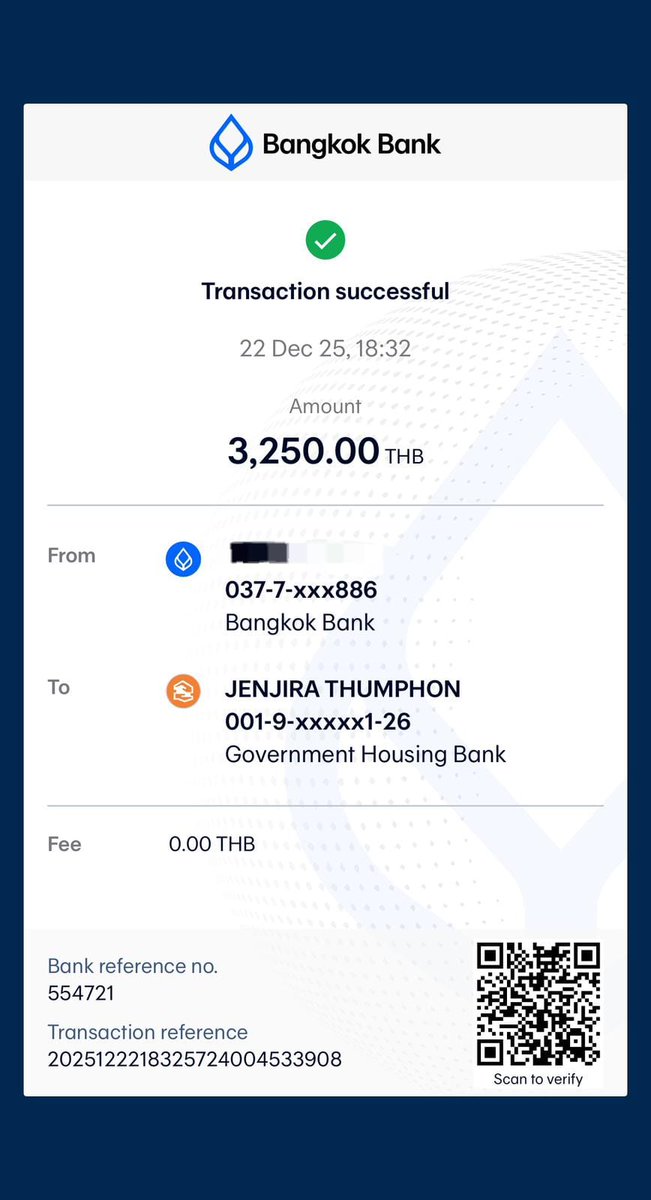 Secput788's tweet photo. HELP N RT ‼️‼️🥲
SELLTHAI SCAM ‼️‼️
BANK :
001911294126
JENJIRA THUMPHON
Government Housing Bank (GHB)
he also uses QR for other payment methods
I will tell you the details in the comments column
my loss reached 10,085 baht
#scamm https://t.co/6oXvZjTIUG
