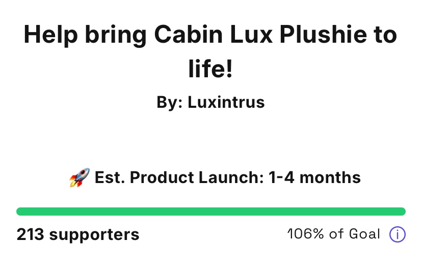 luxintrus's tweet photo. WTF YALL FUNDED THE PLUSH SO QUICKLY THAT I DIDNT EVEN GET TO POST THE 50% MILESTONE ART THAT SSIBA MADE FOR IT LMAOO

Here it is anyways, everyone say tyy @ssiba_one for designing the plush :DD https://t.co/GpLC52Ag9F