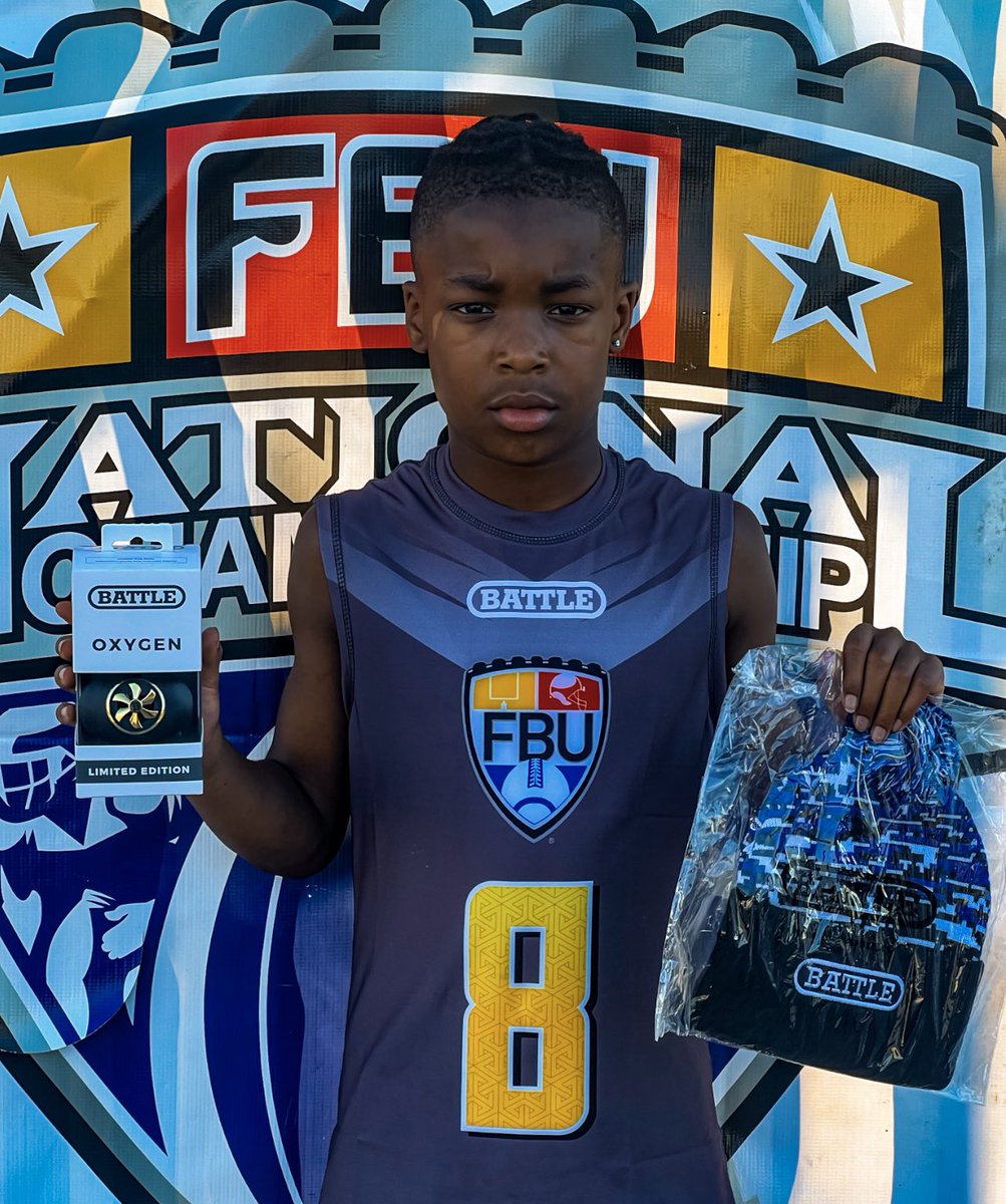 thereal_pacman3's tweet photo. Blessed and thankful to be selected as a FBU Bright Futures Showcase 5th grade class of 2033 All Camp Top Performer. 

@FBUcamp @TheUCReport @AlPopsFootball @AWilliamsUSA @PrepRedzoneFL @PrepNetwork_  @stevequinnFBU @FBUAllAmerican 
@borntocompete 

#AGTG #Classof2033 #Athlete https://t.co/VFcWBDV9rW