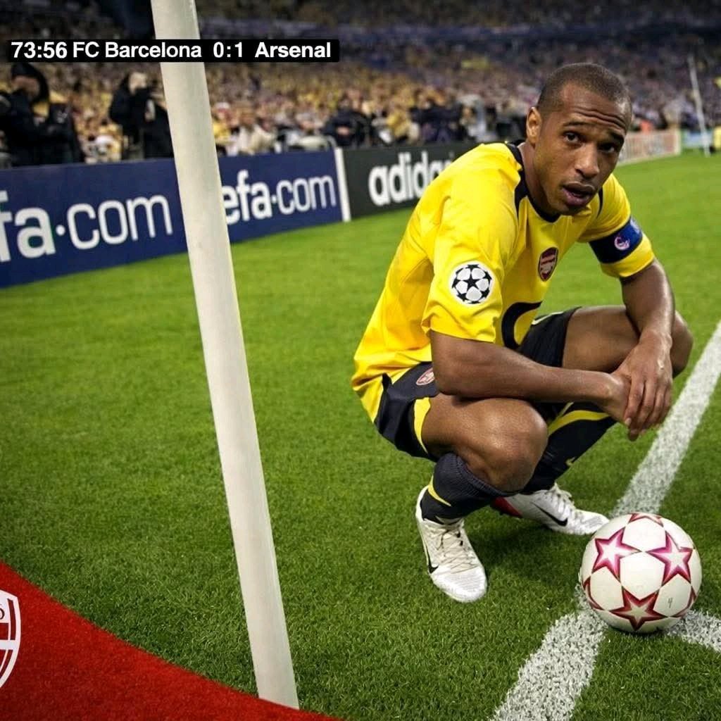 EvansEliud's tweet photo. This picture shows the moment when Arsenal was only 16 minutes away from winning the UEFA Champions League. Then Etoo scored, and Belleti added the icing, and I cried like a kid. https://t.co/qUEOQZvRyE