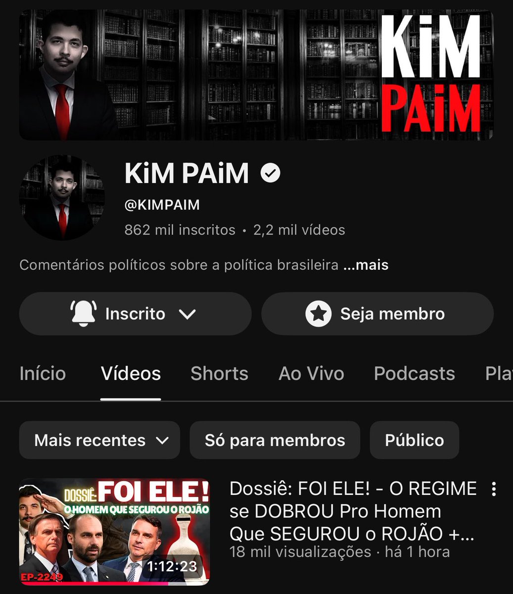 BolsonaroSP's tweet image. Assisto quase todos os dias, mas o programa de hoje do @kimpaim equivale a um livro. Ele traz em detalhes boa parte das batalhas que travei neste ano.

Vale muito a pena assistir e compartilhar:
youtu.be/WnkQhO0VXJE?si…