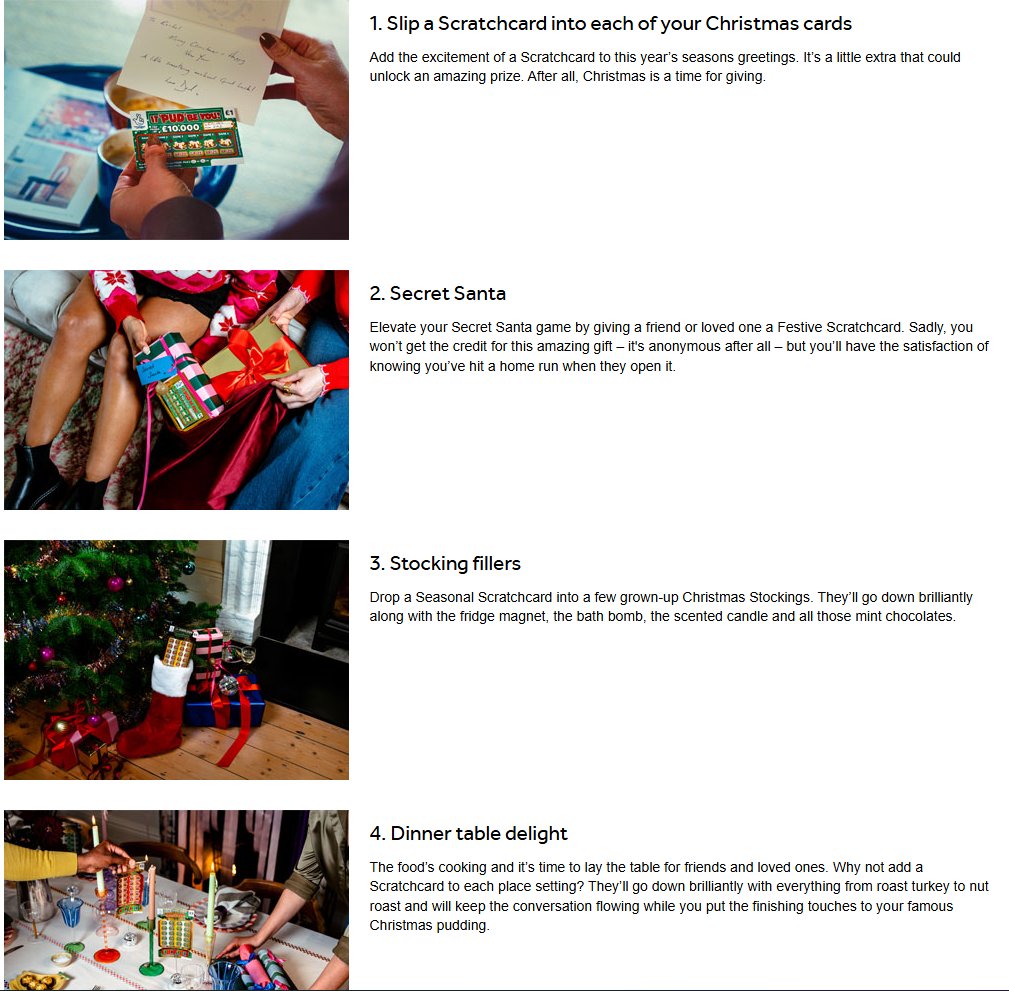 CaanBerryTrader's tweet image. Sports bets: limits, freezes, affordability checks, endless KYC.

Lottery: "Slip a scratchcard into your Christmas crackers"

Funny how responsibility disappears when the government takes the profits...