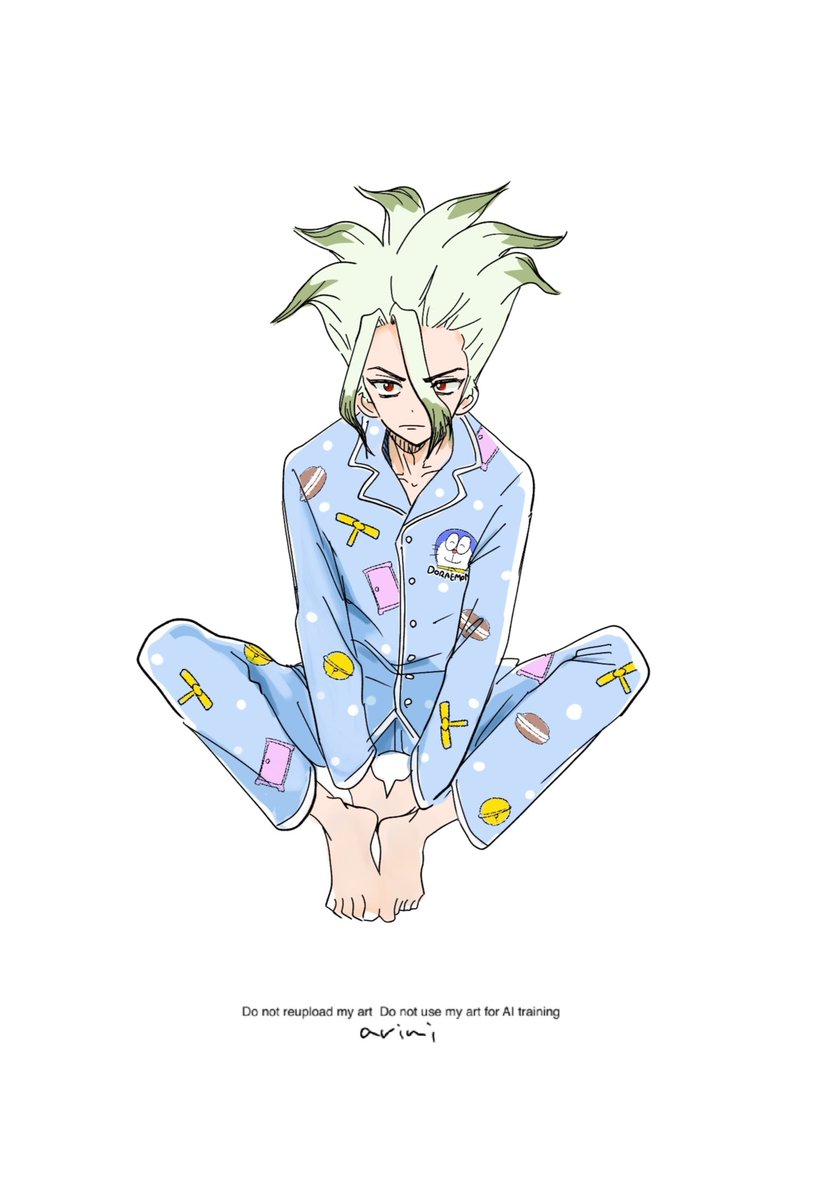 最近絵をかけてなかったのでパジャマとジト目について考えながら筆をならしていたら寝不足ゥちゃんになっちゃった