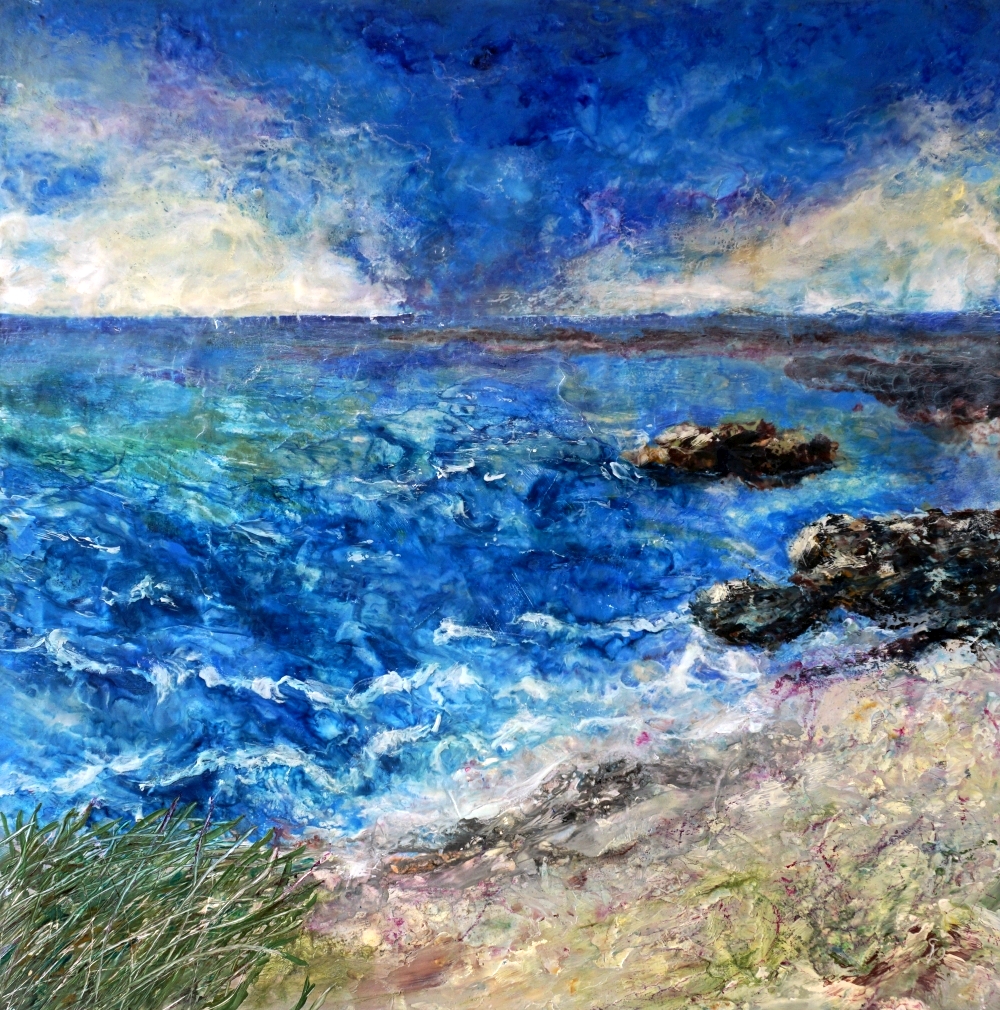 dorastorkart's tweet photo. Tidal Soul (2025)
encaustic on panel
Inspired by the coast of Scotland
on view at the Újpest Winter Exhibition
#TidalSoul #encausticart #contemporarypainting #abstractart #waterinart #ScottishCoast #HungarianArtist #exhibitionview https://t.co/45fTBB49bx