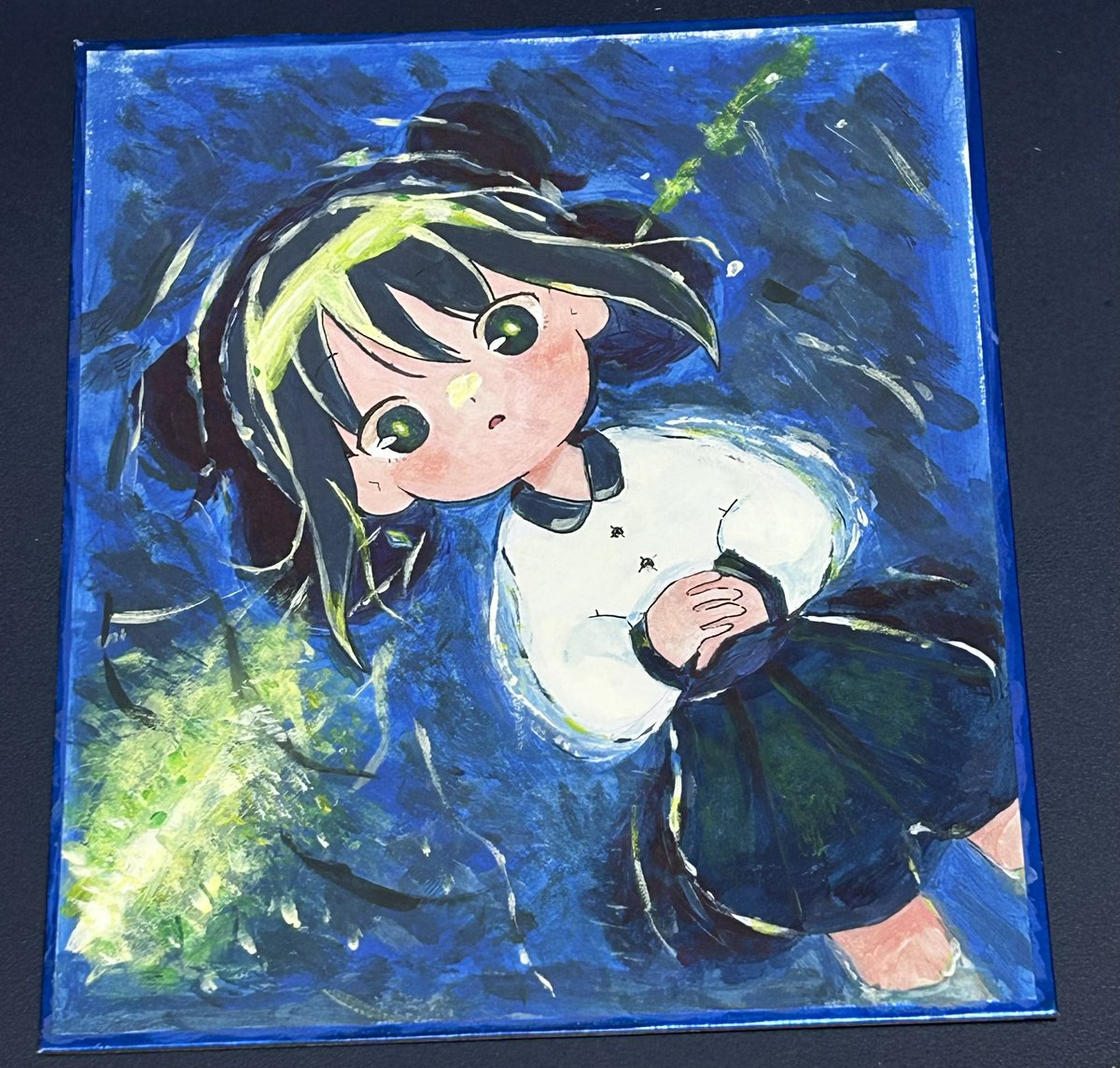 HarumakigoFanArts 彗星になれたなら ダイソー商品だけで描いた水彩画