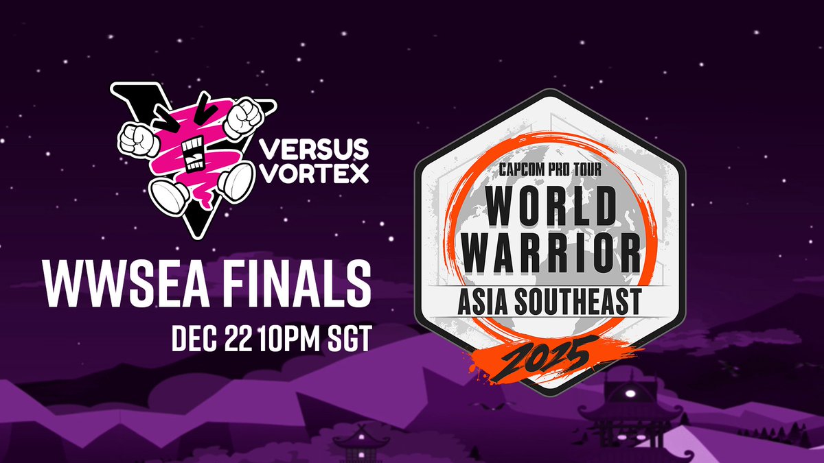 VersusVortex's tweet image. 30 minutes till #CPTWW2025 SEA FINALS begins!

📽: Watch the stream live:
youtube.com/live/-raGECOQL…