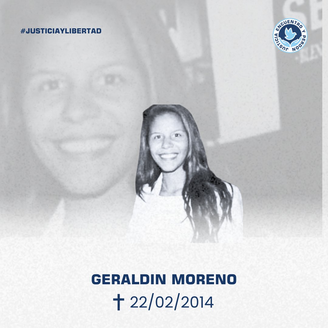 JEPvzla's tweet image. A sus 23 años, Geraldin Moreno era un ejemplo a seguir. Fue asesinada mientras se encontraba en una manifestación en febrero del año 2014, dejando así, una profunda herida en todos los que tuvieron la suerte de conocerla.  ¡Siempre estarás presente!  #JusticiaYLibertad