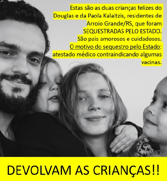 O próximo pode ser o seu filho! Eu não acredito que a grande midia não está dando voz para esse assunto. Pais perderam a guarda dos seus filhos para o Estado. Não há nada que desabone esses pais.