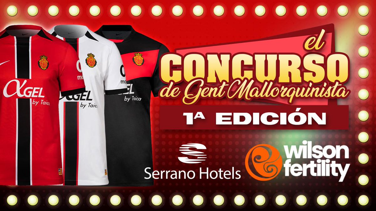 ✨ A las 22h emitiremos un CONCURSO en directo tipo "Jo sé + que tu", totalmente dirigido al #RCDMallorca 🔴⚫

🎁 De los 4 participantes, el ganador se llevará 1 CAMISETA del #RealMallorca gracias a la gentileza de #WilsonFertility

🤗 Os esperamos 👇
youtube.com/live/7Y5GKr6xM…