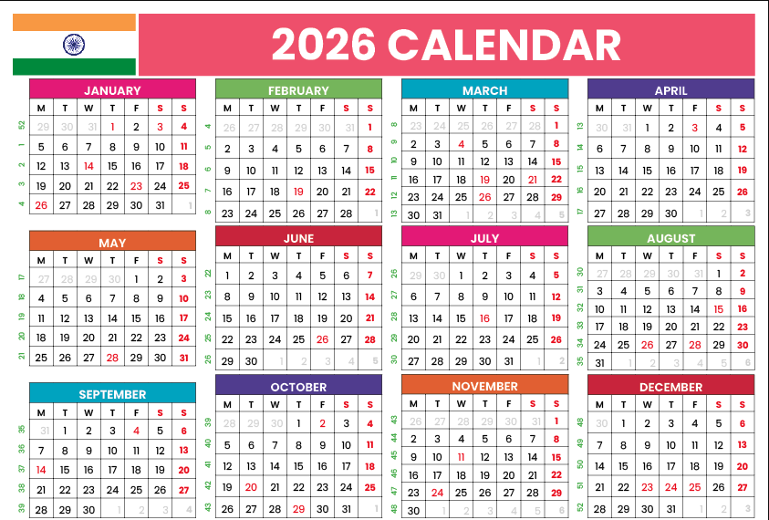Dhanush_Nehru's tweet photo. 🎯 ULTIMATE INDIA LEAVE PLANNER 2026 🎯

✨ JANUARY

4 Days Off (Use 1 leave)
👉 Jan 1 (Thu) - New Year Day 🎆
👉 Take leave: Jan 2 (Fri)
👉 Jan 3-4: Weekend
👉 Total: 4 days continuous break
4 Days Off (Use 1 leave)
👉 Jan 15 (Thu) - Pongal 🌾
👉 Take leave: Jan 16 (Fri)
👉 Jan 17-18: Weekend
👉 Total: 4 days off
4 Days Off (Use 1 leave)
👉 Jan 24-25: Weekend
👉 Jan 26 (Mon) - Republic Day 🇮🇳
👉 Take leave: Jan 27 (Tue)
👉 Total: 4-day long weekend
JANUARY TOTAL: 12 days off using just 3 leaves

🌸 APRIL

10 Days Off (Use 5 leaves)
👉 Mar 30-31 (Mon-Tue): Take leave
👉 Apr 1-2 (Wed-Thu): Take leave
👉 Apr 3 (Fri) - Good Friday ✝️
👉 Apr 4-5: Weekend
👉 Apr 6-9 (Mon-Thu): Take leave
👉 Apr 10 (Fri): Work day
👉 Apr 11-12: Weekend
👉 Total: 14 days mega break (10 off + 4 weekends)
OR Conservative:
4 Days Off (Use 1 leave)
👉 Apr 3 (Fri) - Good Friday ✝️
👉 Apr 4-5: Weekend
👉 Take leave: Apr 6 (Mon)
👉 Total: 4-day Easter weekend
5 Days Off (Use 2 leaves)
👉 Take leave: Apr 13 (Mon)
👉 Apr 14 (Tue) - Tamil New Year 🎊
👉 Take leave: Apr 15 (Wed)
👉 Apr 16-17 (Thu-Fri): Work days
👉 Apr 18-19: Weekend
👉 Total: 5 continuous days

🌺 MAY

4 Days Off (Use 1 leave)
👉 May 1 (Fri) - May Day 🌹
👉 May 2-3: Weekend
👉 Take leave: May 4 (Mon)
👉 Total: 4-day long weekend
4 Days Off (Use 1 leave)
👉 May 28 (Thu) - Bakrid 🕌
👉 Take leave: May 29 (Fri)
👉 May 30-31: Weekend
👉 Total: 4-day long weekend

☀️ AUGUST

5 Days Off (Use 2 leaves)
👉 Aug 24-25 (Mon-Tue): Take leave
👉 Aug 26 (Wed) - Onam 🌼
👉 Aug 27-28 (Thu-Fri): Take leave (optional)
👉 Aug 29-30: Weekend
👉 Total: 7 days Onam celebration
OR Conservative:
4 Days Off (Use 1 leave)
👉 Aug 26 (Wed) - Onam 🌼
👉 Aug 27 (Thu): Take leave
👉 Aug 28 (Fri): Work day
👉 Aug 29-30: Weekend
👉 Total: 4 days

🎯 SEPTEMBER

5 Days Off (Use 2 leaves)
👉 Sep 12-13: Weekend
👉 Sep 14 (Mon) - Ganesh Chaturthi 🙏
👉 Take leave: Sep 15-16 (Tue-Wed)
👉 Sep 17-18 (Thu-Fri): Work days
👉 Sep 19-20: Weekend
👉 Total: 5 continuous days off

🎃 OCTOBER

4 Days Off (Use 1 leave)
👉 Oct 2 (Fri) - Gandhi Jayanti 🇮🇳
👉 Oct 3-4: Weekend
👉 Take leave: Oct 5 (Mon)
👉 Total: 4-day long weekend
11 Days Off (Use 5 leaves)
👉 Oct 10-11: Weekend
👉 Take leave: Oct 12-16 (Mon-Fri)
👉 Oct 17-18: Weekend
👉 Oct 19 (Mon) - Ayudha Pooja 🙏
👉 Oct 20 (Tue) - Vijayadashami 🎊
👉 Oct 21-23 (Wed-Fri): Work days
👉 Oct 24-25: Weekend
👉 Total: 16 days (11 off + 5 weekends)
OR Conservative:
5 Days Off (Use 1 leave)
👉 Oct 17-18: Weekend
👉 Oct 19 (Mon) - Ayudha Pooja 🙏
👉 Oct 20 (Tue) - Vijayadashami 🎊
👉 Take leave: Oct 21 (Wed)
👉 Total: 5 continuous days

🪔 NOVEMBER

9 Days Off (Use 4 leaves)
👉 Nov 7-8: Weekend
👉 Nov 9 (Mon) - Deepavali 🪔
👉 Take leave: Nov 10-13 (Tue-Fri)
👉 Nov 14-15: Weekend
👉 Total: 9 days Diwali mega celebration!
OR Go BIGGER:
16 Days Off (Use 9 leaves)
👉 Oct 31-Nov 1: Weekend
👉 Take leave: Nov 2-6 (Mon-Fri)
👉 Nov 7-8: Weekend
👉 Nov 9 (Mon) - Deepavali 🪔
👉 Take leave: Nov 10-13 (Tue-Fri)
👉 Nov 14-15: Weekend
👉 Total: 16 days Diwali vacation!

🎄 DECEMBER

3 Days Off (No leaves needed!)
👉 Dec 25 (Fri) - Christmas 🎄
👉 Dec 26-27: Weekend
👉 Total: 3-day natural break
OR:
11 Days Off (Use 4 leaves)
👉 Dec 19-20: Weekend
👉 Take leave: Dec 21-24 (Mon-Thu)
👉 Dec 25 (Fri) - Christmas 🎄
👉 Dec 26-27: Weekend
👉 Dec 28-31 (Mon-Thu): Optional leaves
👉 Total: 11-13 days year-end into New Year 2027!

🔁 Repost, if it helps 🔁