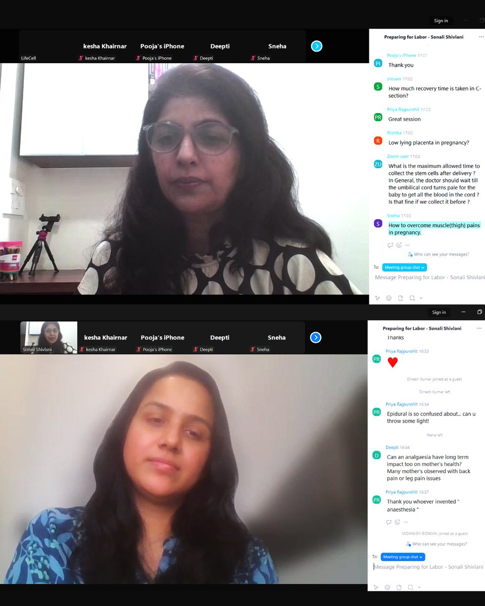 An enriching, interactive webinar with renowned pregnancy &amp; parenting expert Sonali Shivlani 🌟
Her 20+ years of evidence-based insights left parents-to-be feeling informed and confident.
More expert sessions coming soon! 💙✨

#LifeCell #SonaliShivlani #PregnancyWebinar
