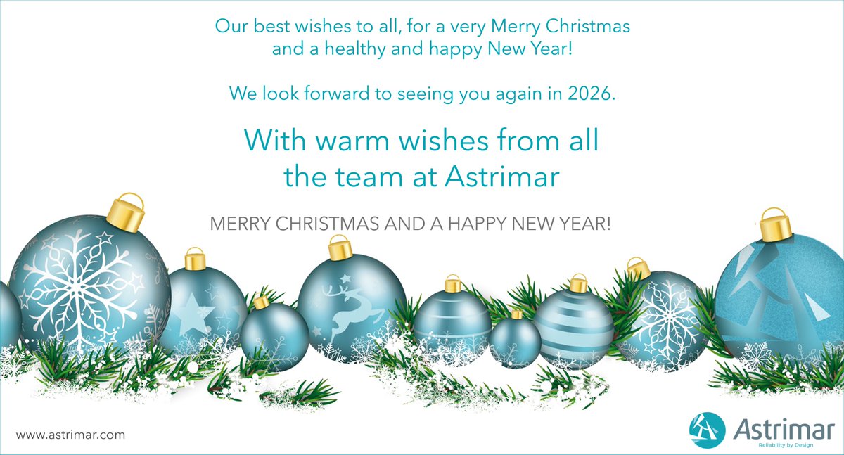 As we head towards the close of another year, it's a great opportunity to reflect on all that has happened. We are thankful for a busy year, one which saw us working together and strengthening the <a href="/astrimar_team/">Astrimar</a> engineering team. Thank you for supporting us in 2025 #festiveseason