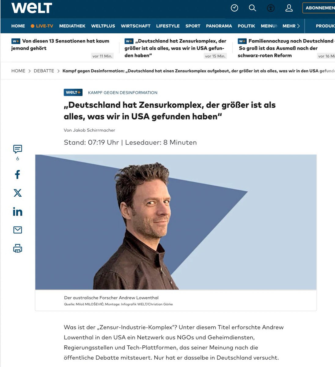 aya_velazquez's tweet image. Super Interview mit Andrew Lowenthal @NAffects über das deutsche Zensurnetzwerk in der Welt - als Australier bekommt man in Deutschland offenbar noch einen Fuß in den Mainstream und kann Deutschland von dort aus gepflegt den Spiegel vorhalten. Well done! 
archive.is/MwWKn