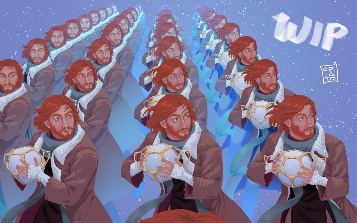 AAHHH it's the Mighty Nein season finale!!! I didn't quite get to finish my lovely caleb widogast painting but here's the WIP anyways ✨ Lots of work left on this one...
#themightyneinfanart #CalebWidogast