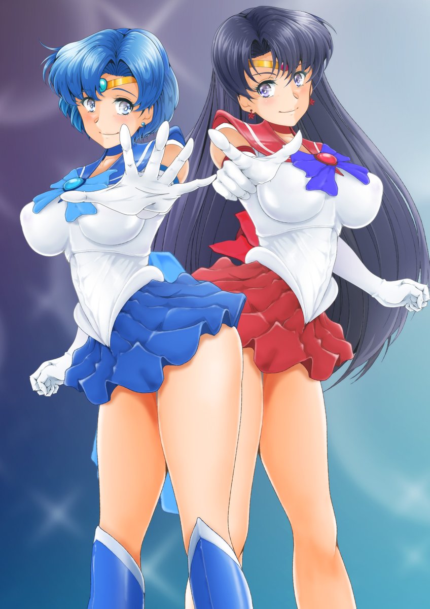 今日も過去絵!
マーキュリーちゃんマーズちゃんなのぜ! 